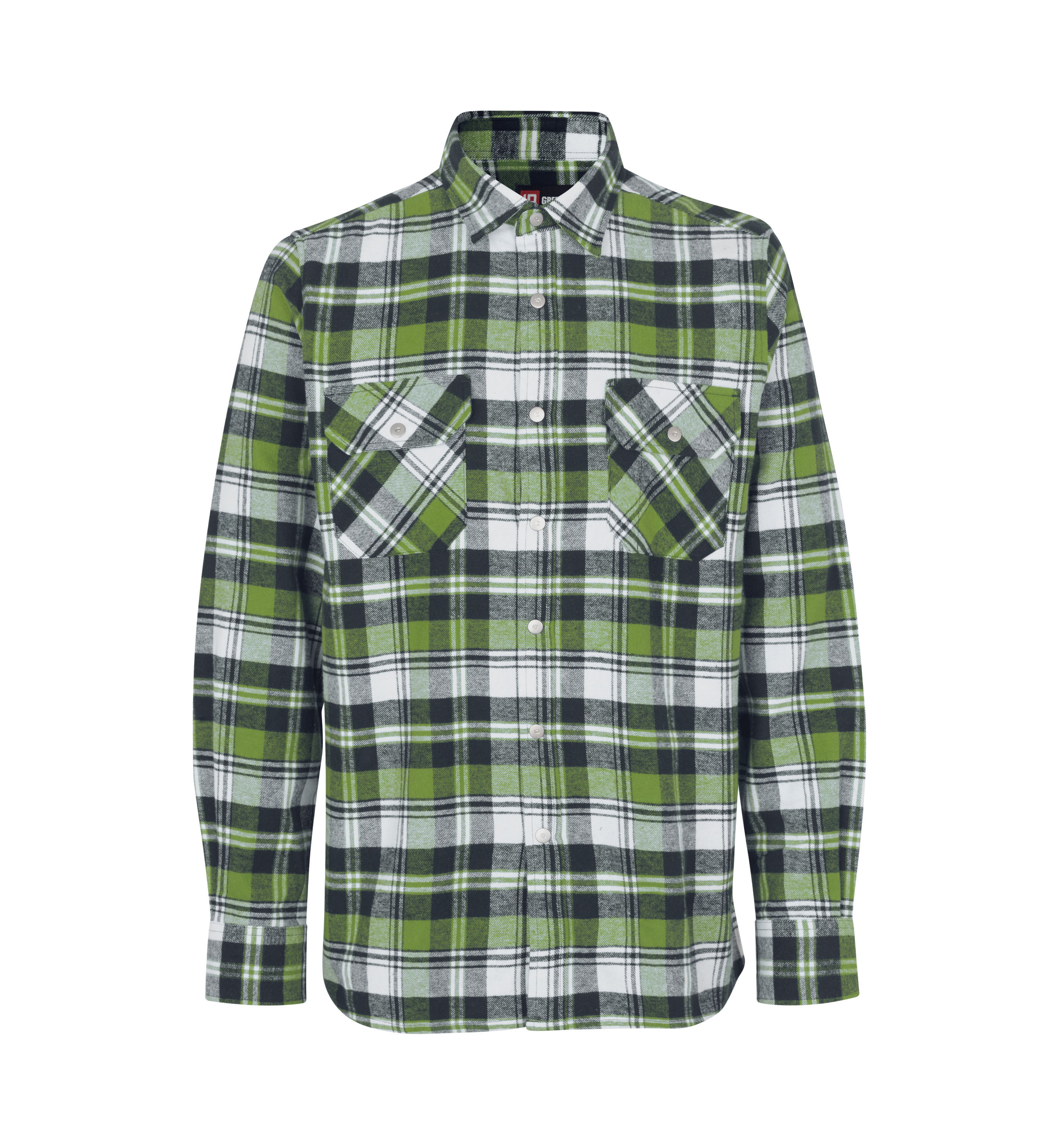 Green leaf skjorte | trykknap