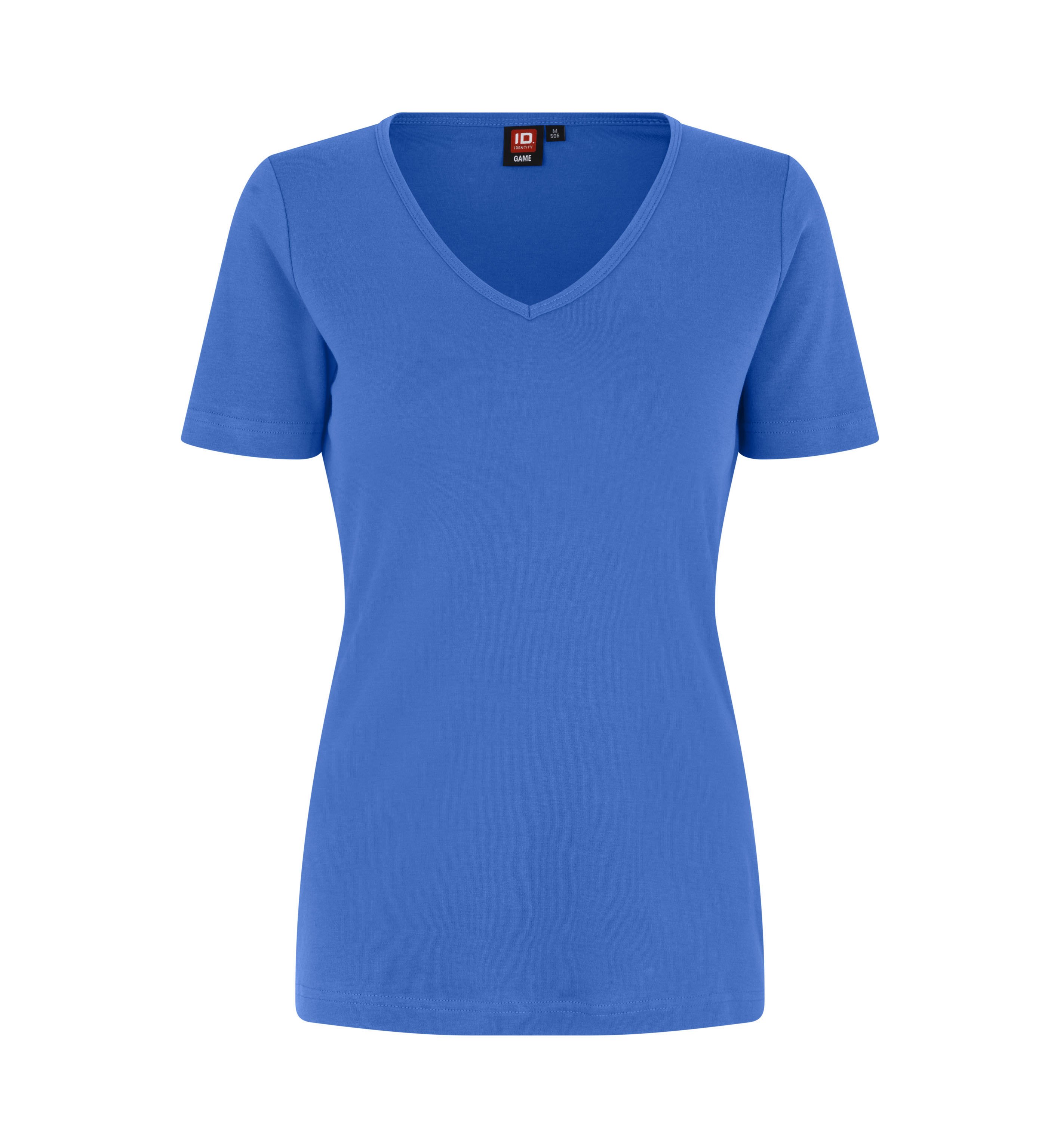 Interlock T-shirt | v-hals | dame