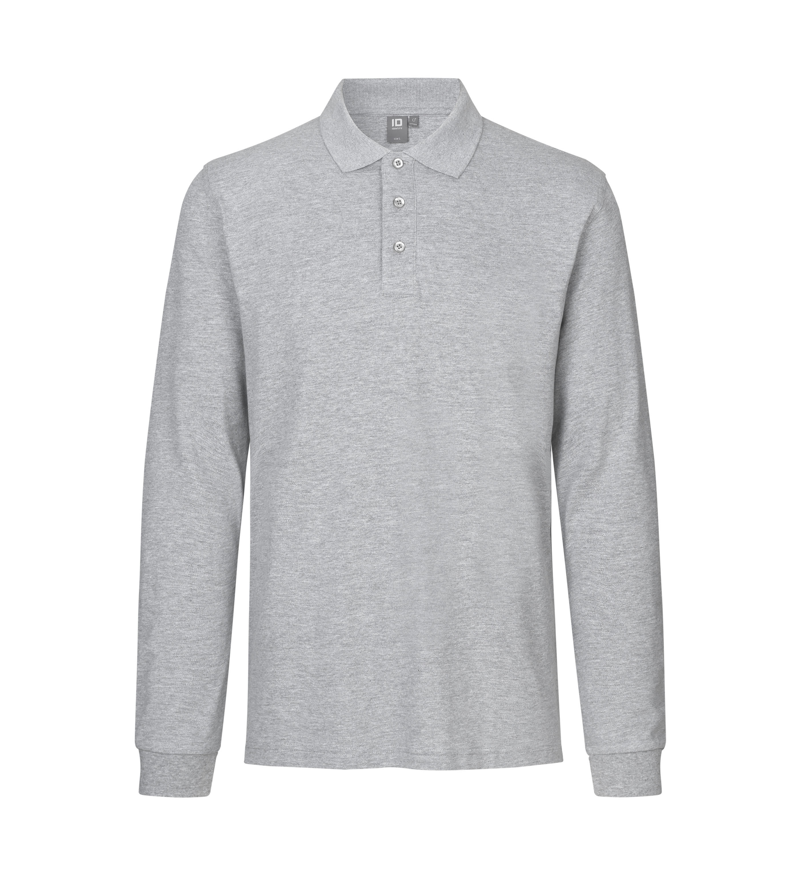 Langærmet poloshirt | stretch