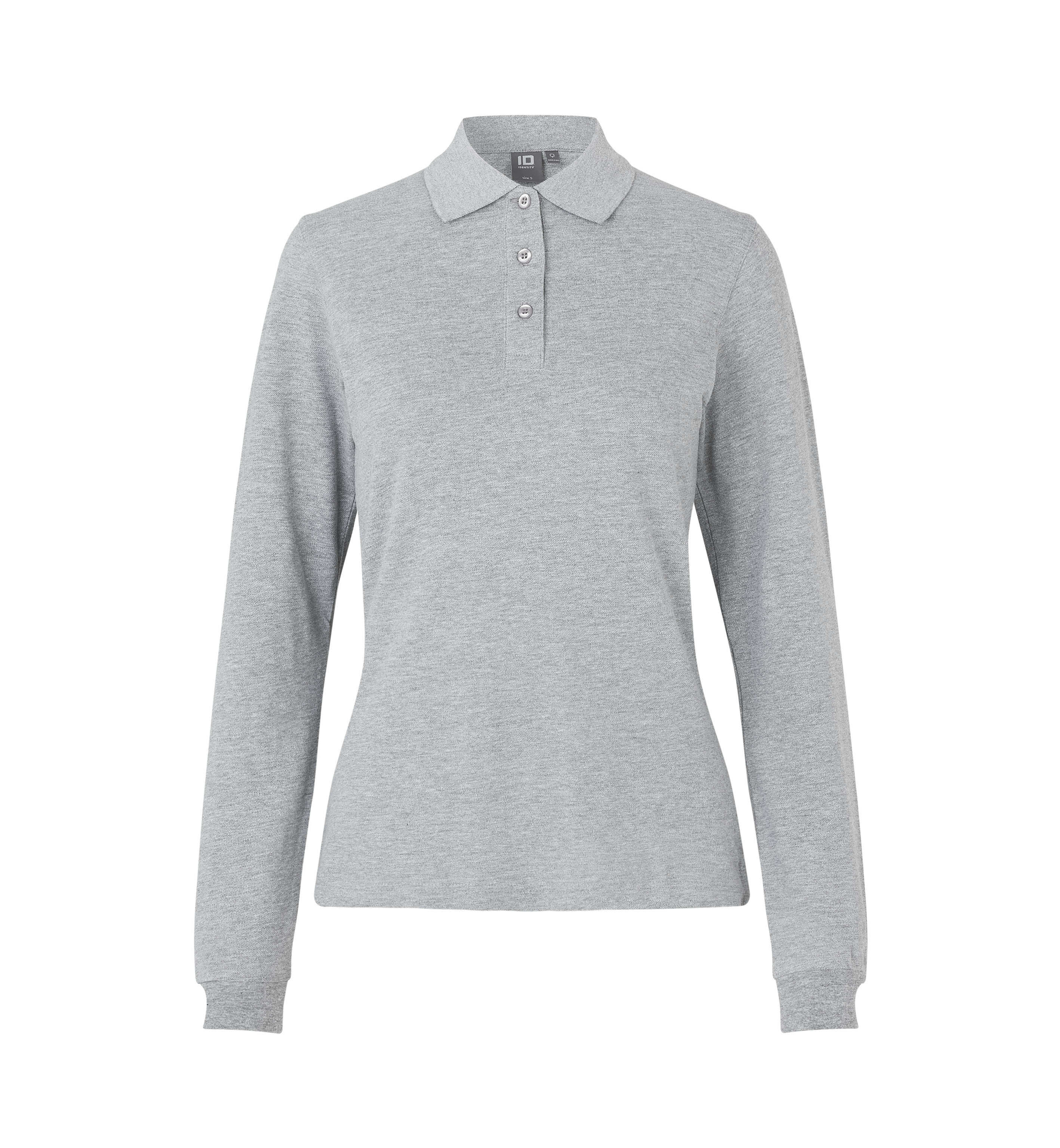 Langærmet poloshirt | stretch