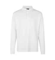 Front PRO Wear PRO Wear l/æ poloshirt | trykknap Front med tryk - Hvid