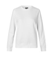 Front PRO Wear PRO Wear CARE sweatshirt | ubørstet | dame Front med tryk - Hvid