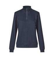 Front PRO Wear PRO Wear CARE sweat | ubørstet | ¼ zip | dame Front med tryk - Navy