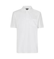 Front ID Identity Poloshirt klassisk Front med tryk - Hvid