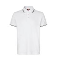 Front ID Identity Kontrast poloshirt | stretch Front med tryk - Hvid