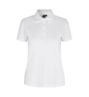 Front ID Identity Poloshirt | stretch | dame Front med tryk - Hvid