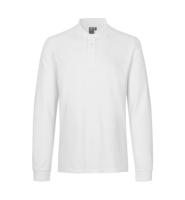 Front ID Identity Langærmet poloshirt | stretch Front med tryk - Hvid