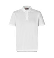 Front ID Identity Ease poloshirt | Lyocell Front med tryk - Hvid