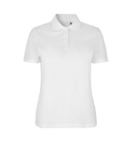 Front ID Identity Poloshirt | økologisk | dame Front med tryk - Hvid