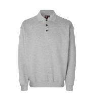 Front ID Identity Polosweatshirt | klassisk Front med tryk - Grå melange