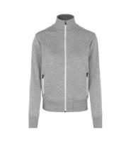 Front ID Identity Sweat cardigan | kontrast | dame Front med tryk - Grå melange