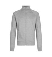 Front ID Identity Sweat cardigan | zip Front med tryk - Grå melange