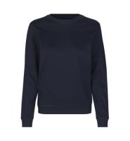 Front ID Identity Sweatshirt | økologisk | dame Front med tryk - Navy