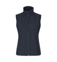 Front ID Identity Softshell vest | funktionel | dame Front med tryk - Navy