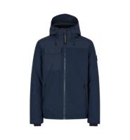 Front ID Identity Hooded vinterjakke Front med tryk - Navy