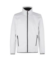 Front ID Identity CORE softshell jakke Front med tryk - Hvid