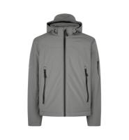 Front ID Identity Softshell jakke | vinter Front med tryk - Grå