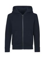 Front ID Identity CORE zip hoodie | børn Front med tryk - Navy