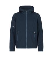 Front ID Identity Softshell jakke | letvægt | børn Front med tryk - Navy