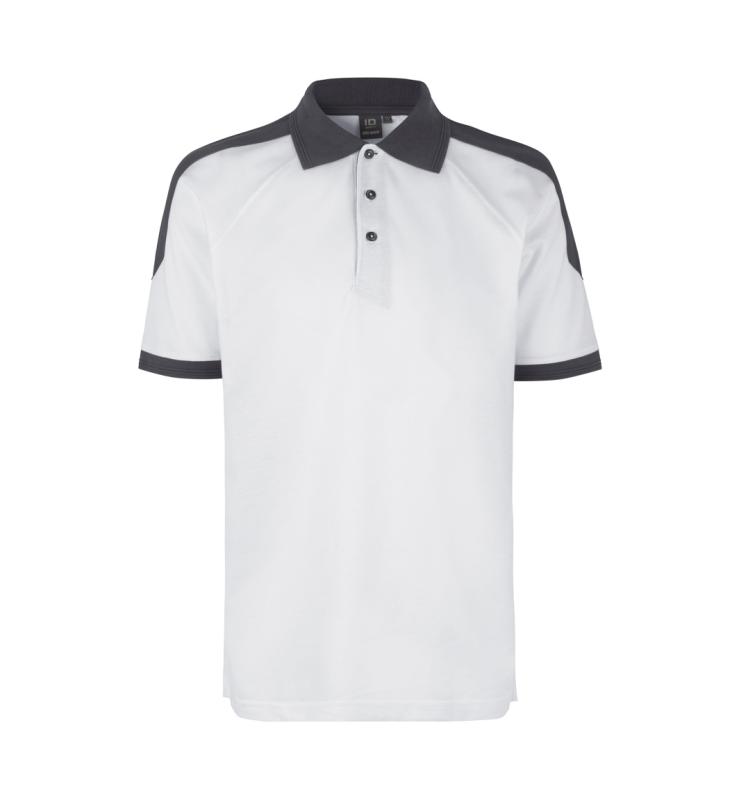PRO Wear PRO Wear poloshirt | kontrast med tryk - Hvid