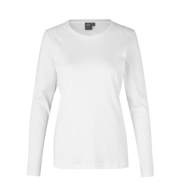 ID Identity Interlock T-shirt | l/æ | dame med tryk - Hvid