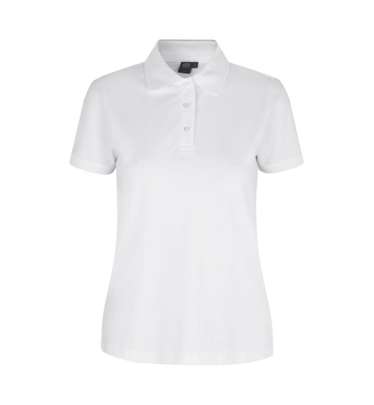 ID Identity Poloshirt | stretch | dame med tryk - Hvid
