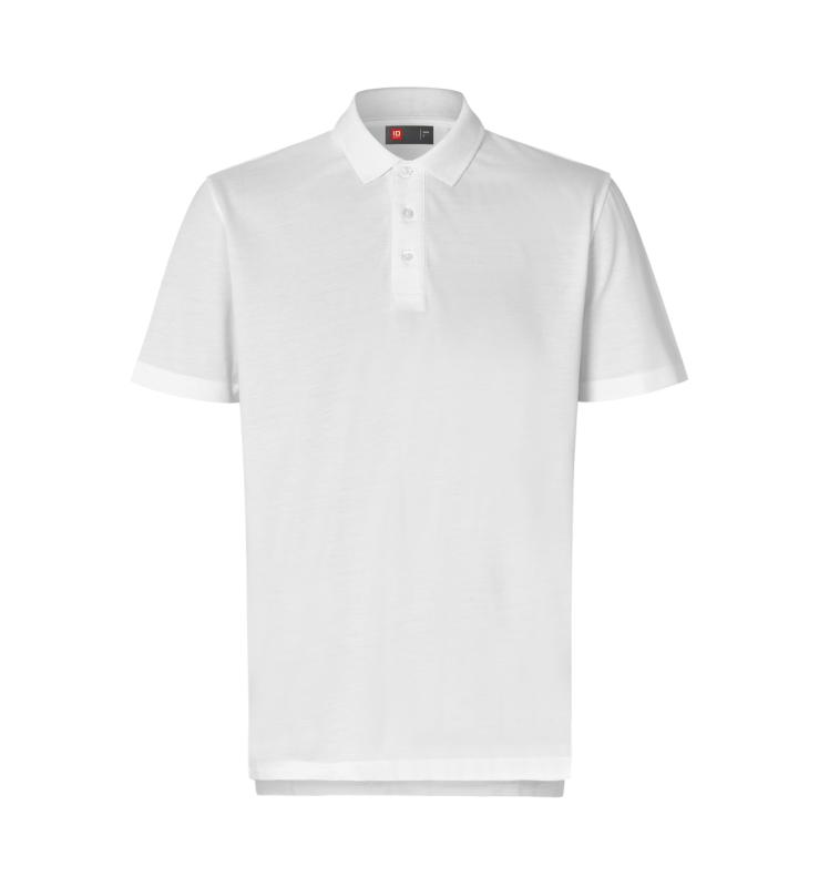 ID Identity Ease poloshirt | Lyocell med tryk - Hvid