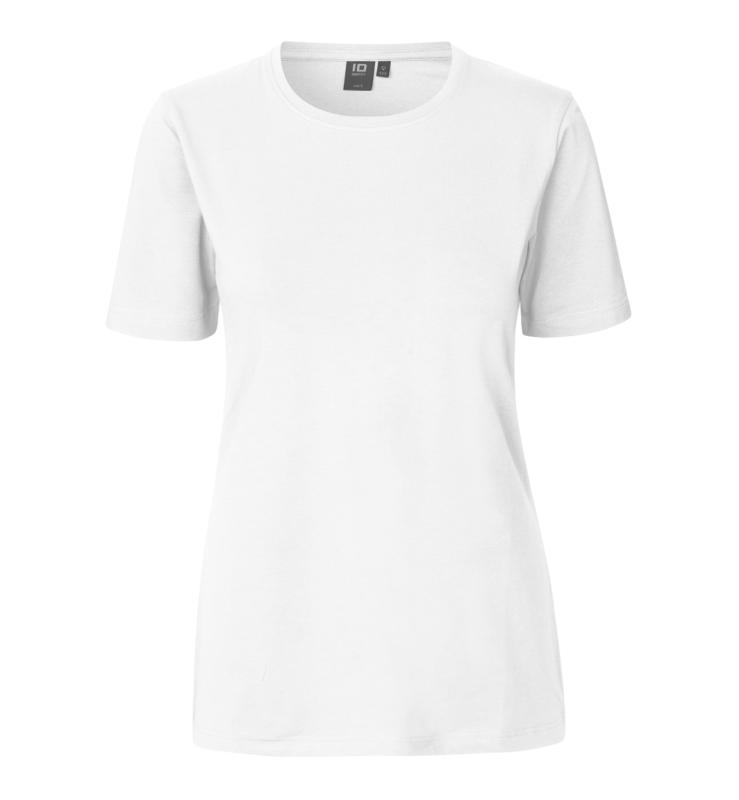 ID Identity Stretch T-shirt | komfort | dame med tryk - Hvid