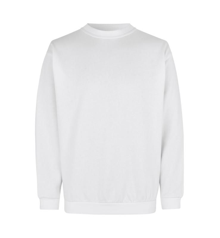 ID Identity Sweatshirt | klassisk med tryk - Hvid