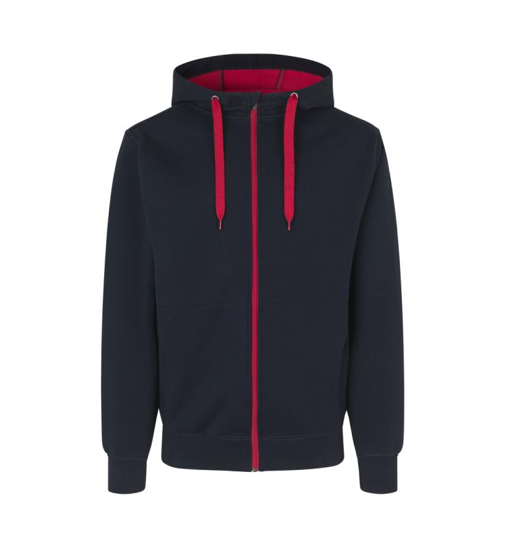 ID Identity Sweat cardigan | bonded med tryk - Navy