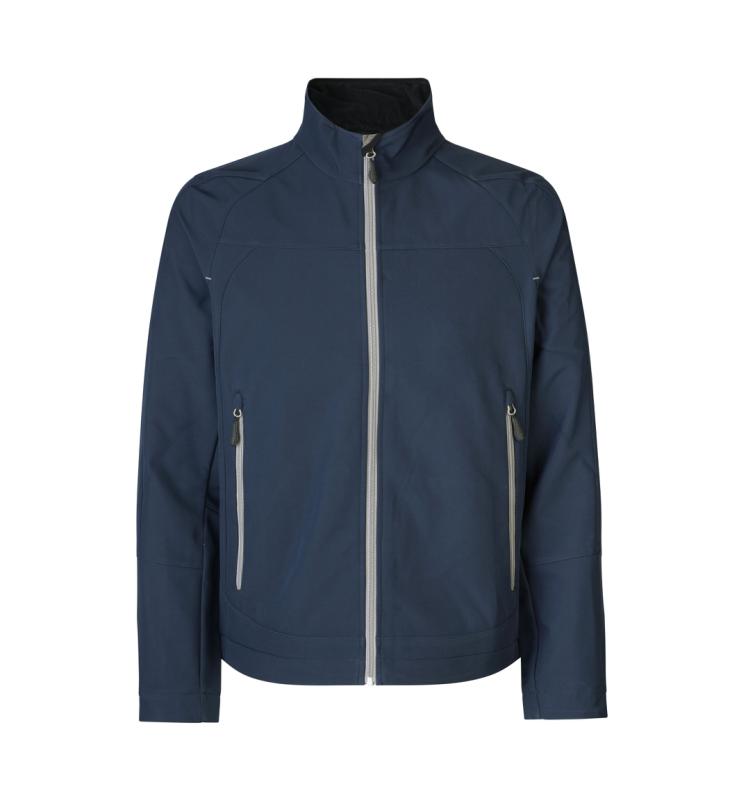 ID Identity Softshell jakke | performance med tryk - Navy