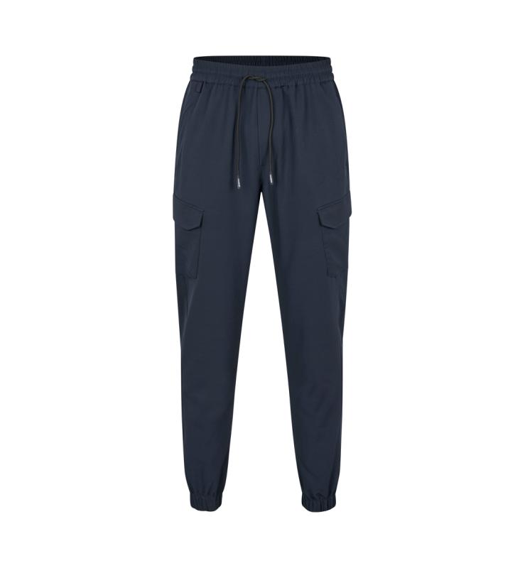 ID Identity Cargo stretch buks | unisex med tryk - Navy