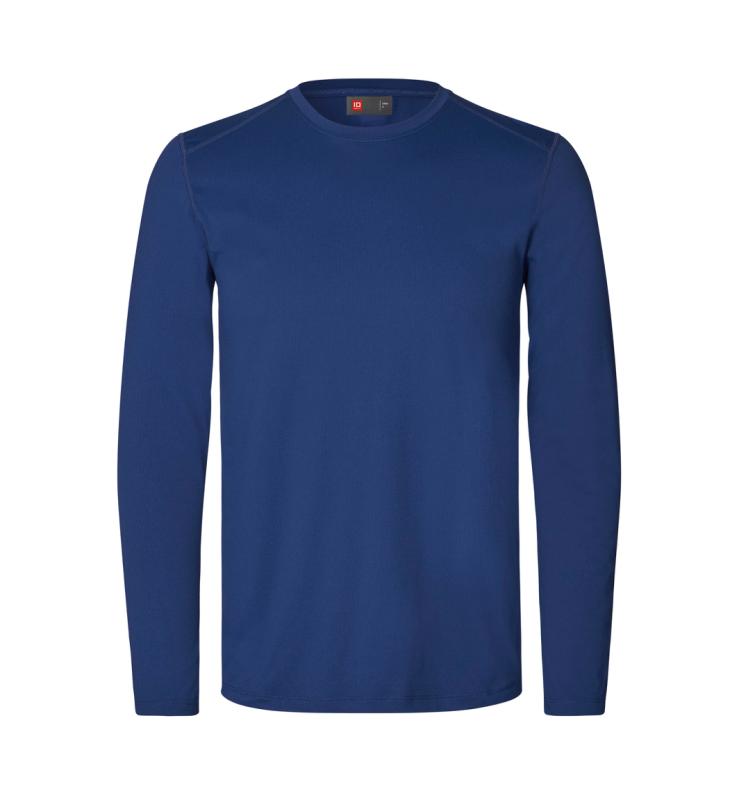 ID Identity GEYSER active T-shirt | l/s med tryk - Navy