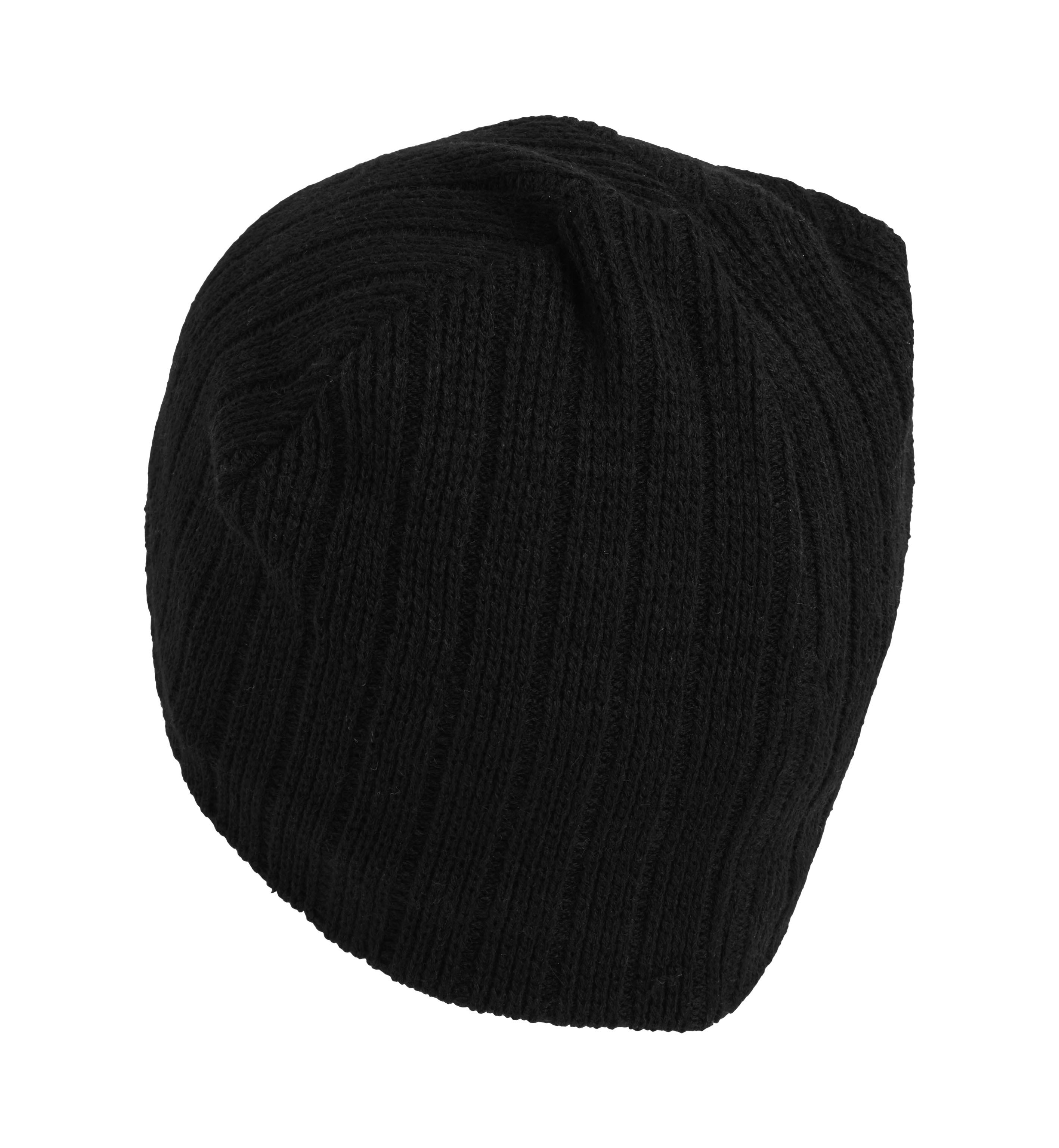 Strickmütze | Futter – Schwarz (Rücken)