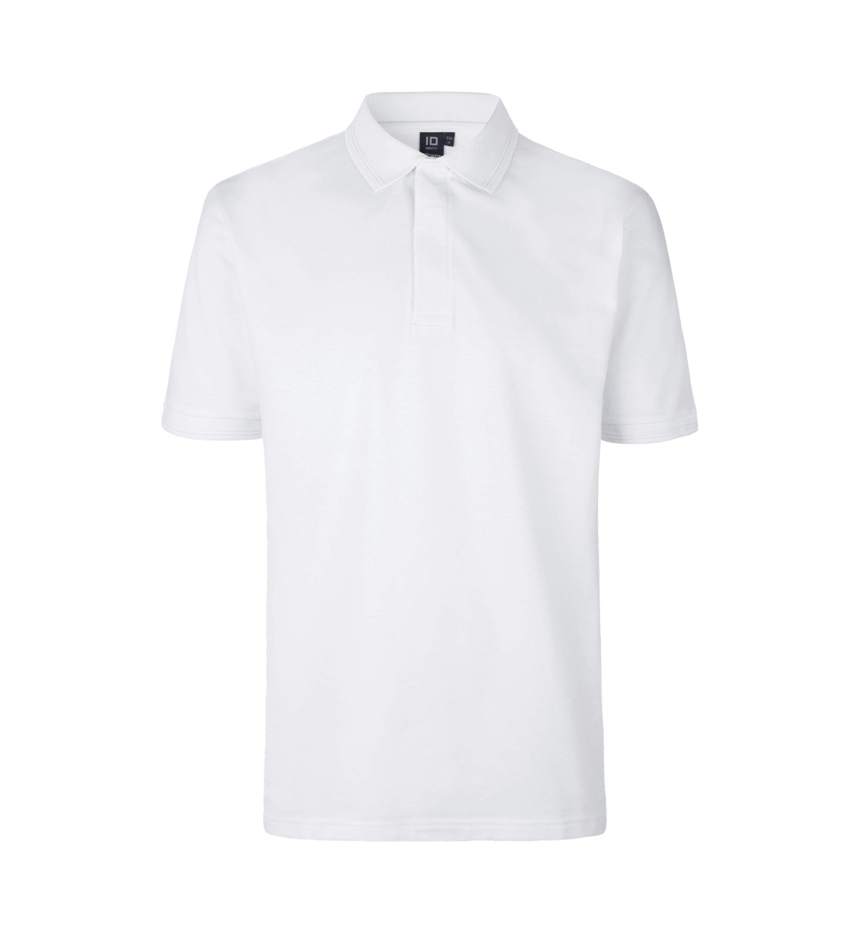 PRO Wear Poloshirt | Druckknopf – Weiss (Front)