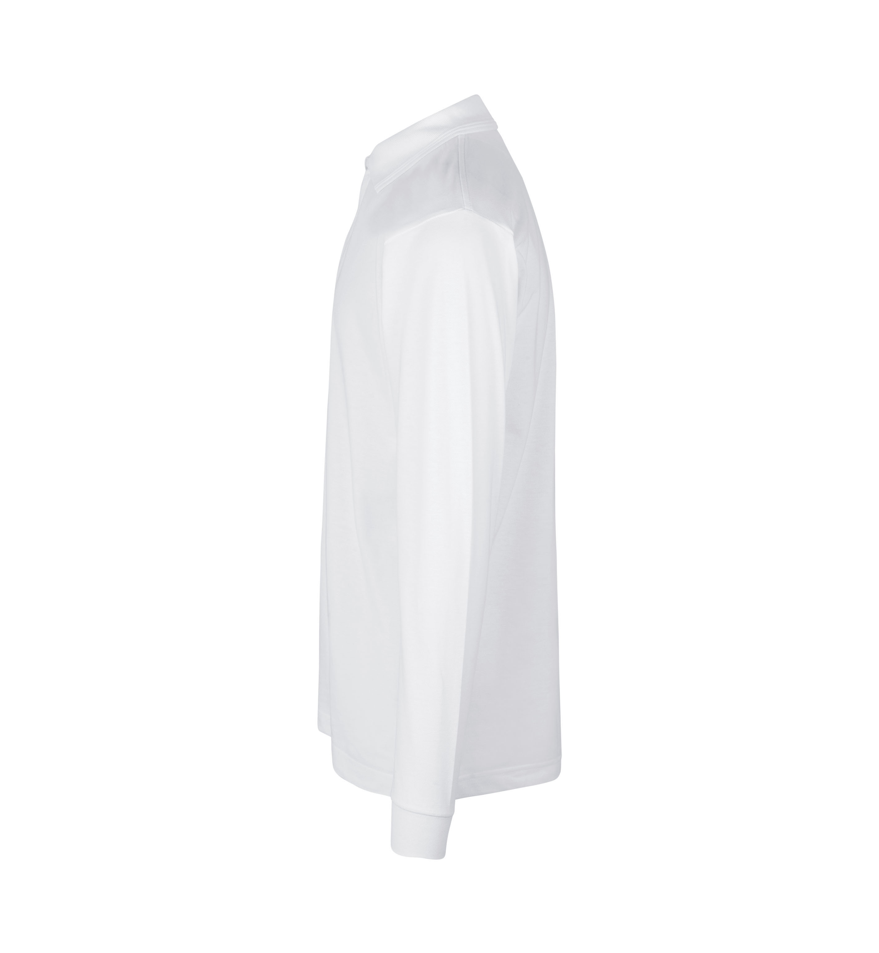 PRO Wear long-sleeve polo shirt | press stud — White — thumbnail 3