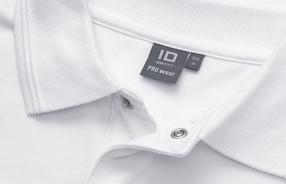 PRO Wear long-sleeve polo shirt | press stud — White — thumbnail 4