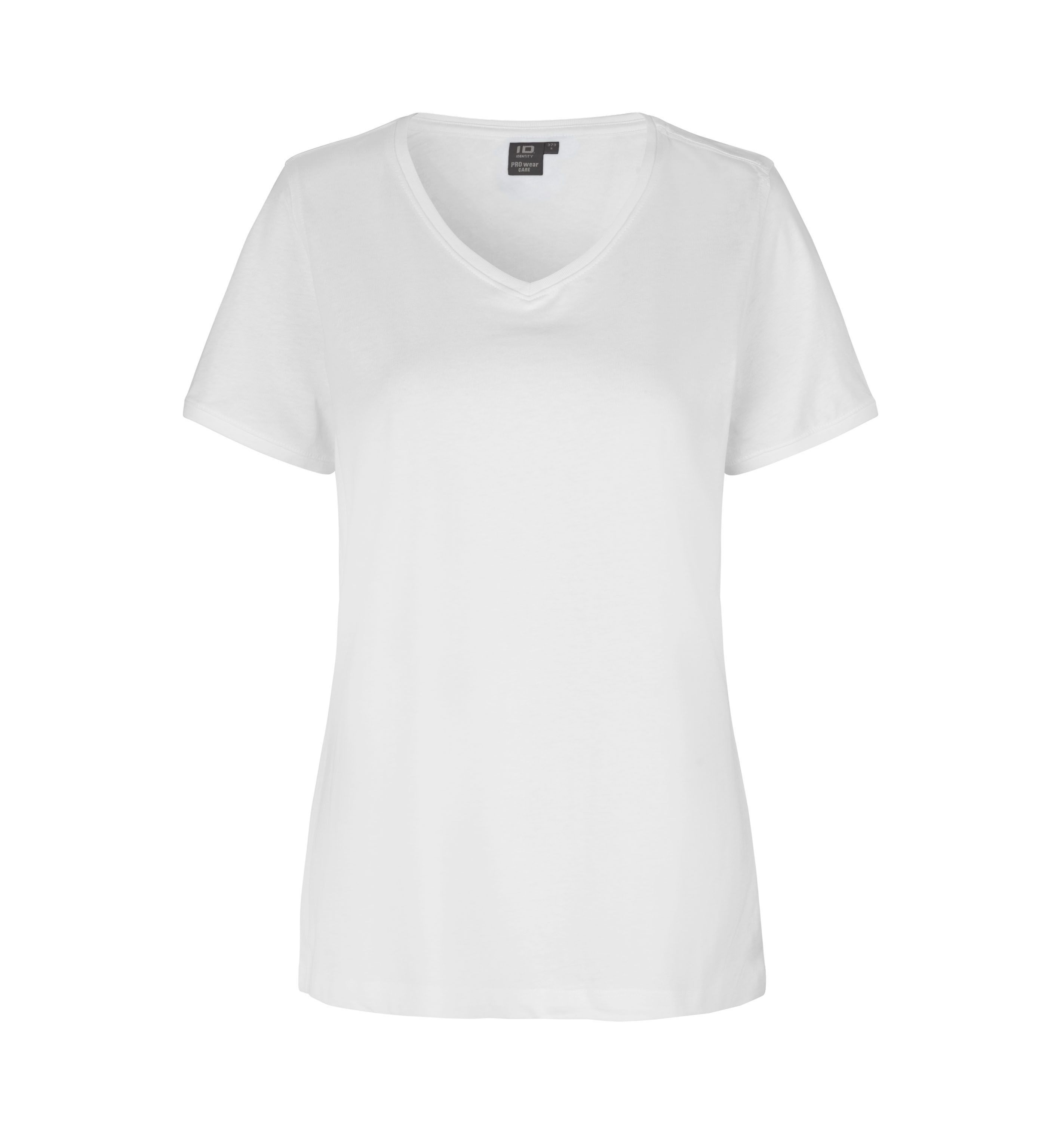 PRO Wear CARE T-Shirt | V-Ausschnitt | Damen – Weiss (Front)