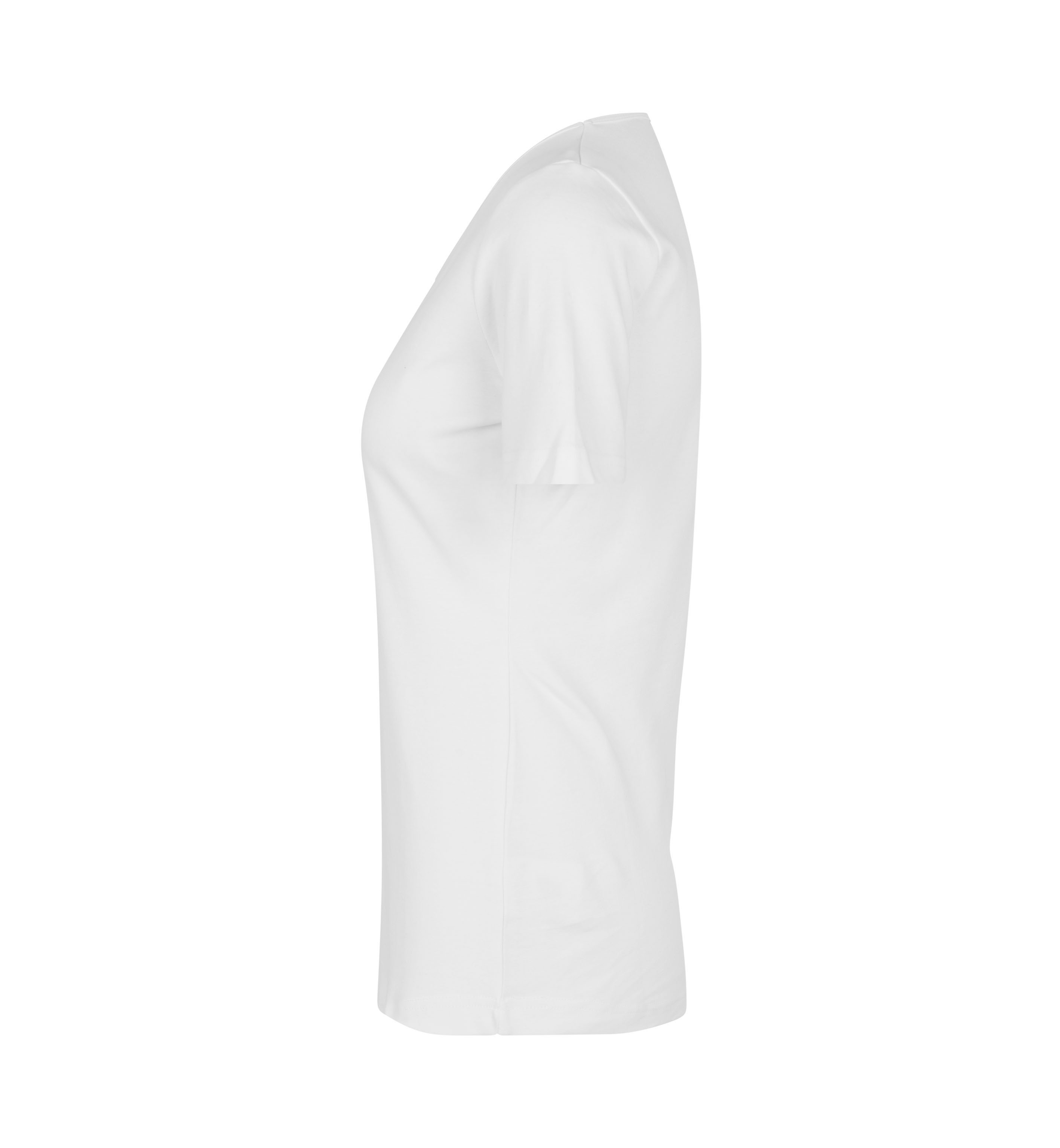 Interlock T-shirt | v-neck | women — White — thumbnail 3