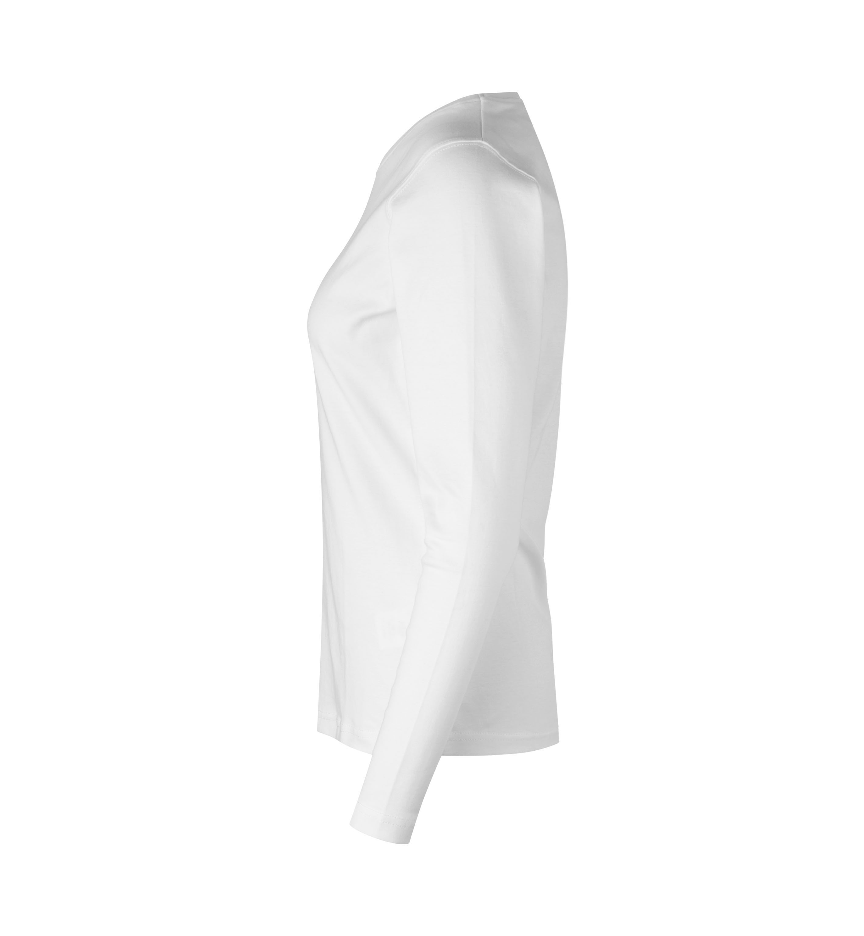 Interlock T-shirt | long-sleeved | women — White — thumbnail 3