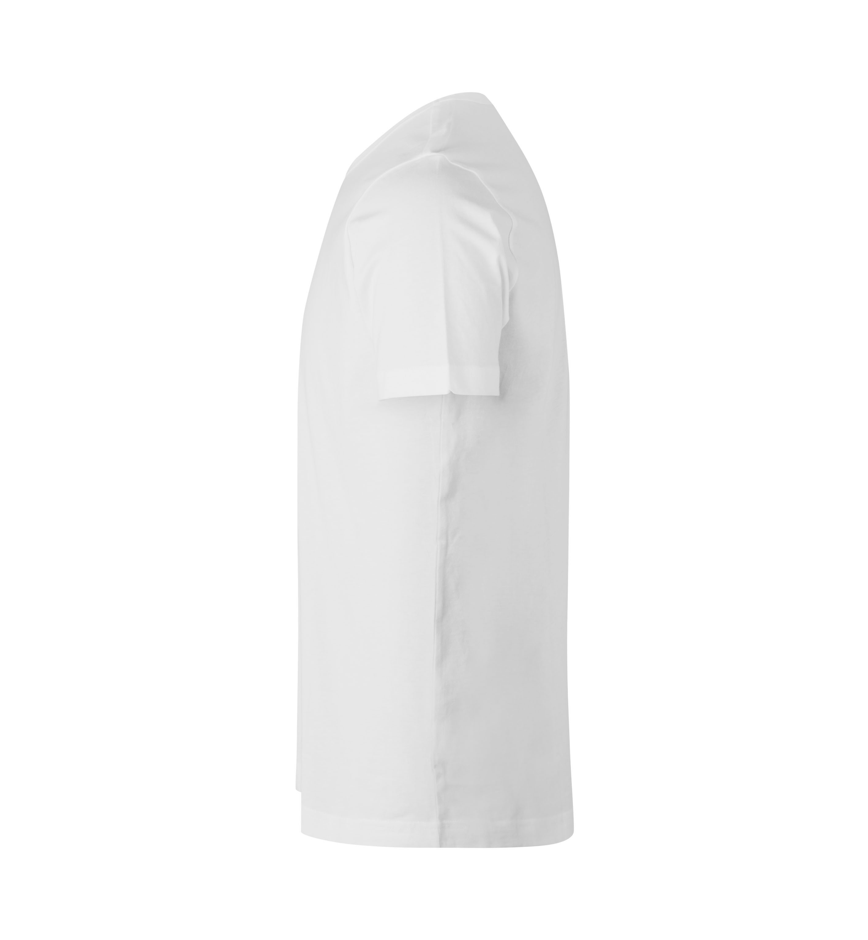 T-TIME® T-Shirt | V-Ausschnitt – Weiss (Seite links)