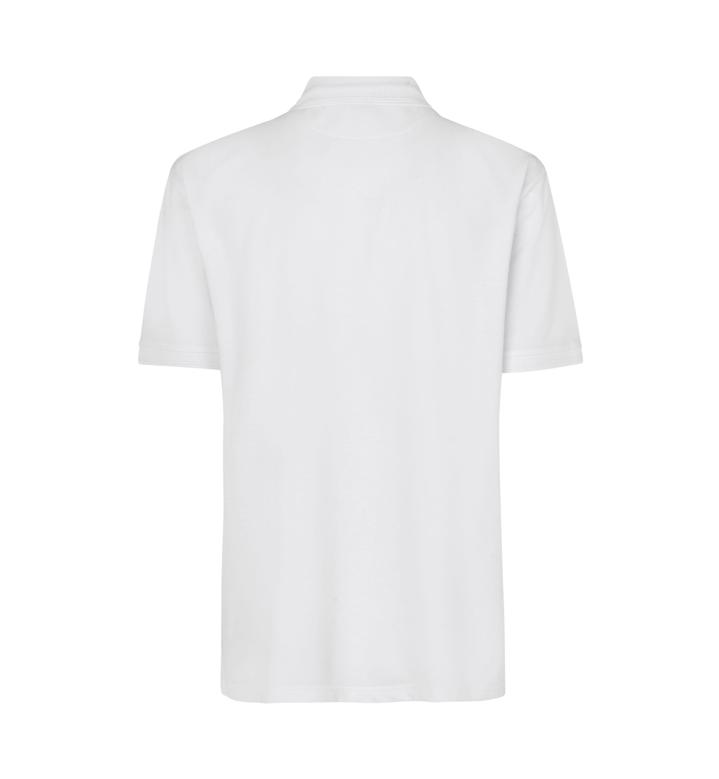 Poloshirt klassisch – Weiss (Rücken)