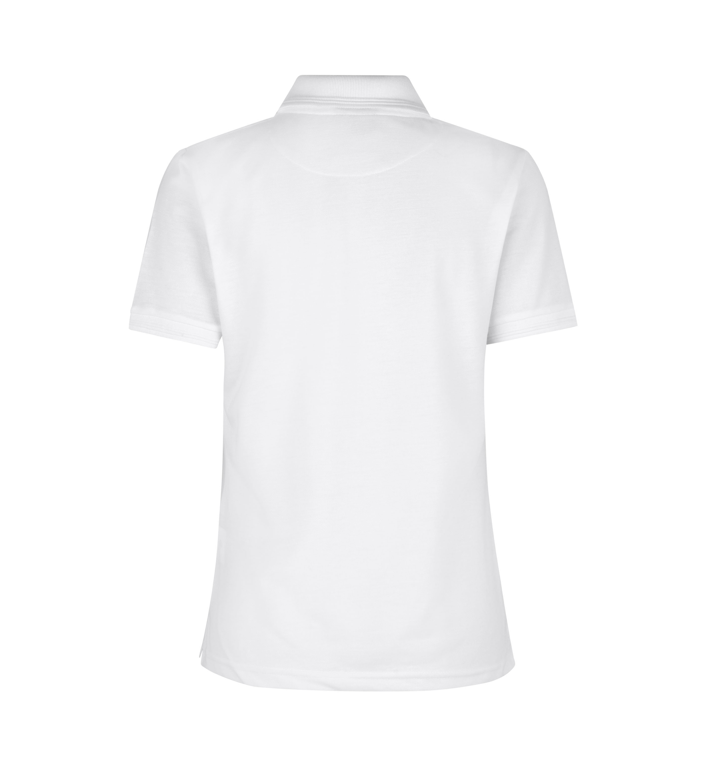 Poloshirt klassisch | Damen – Weiss (Rücken)