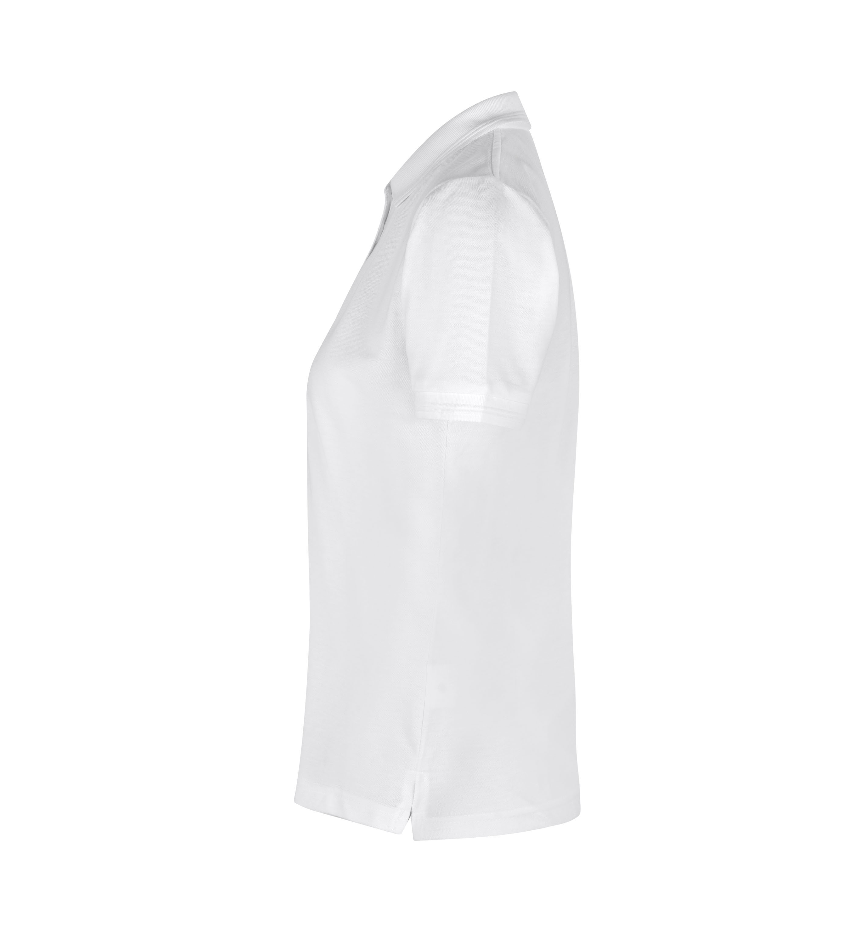 Poloshirt klassisch | Damen – Weiss (Seite links)