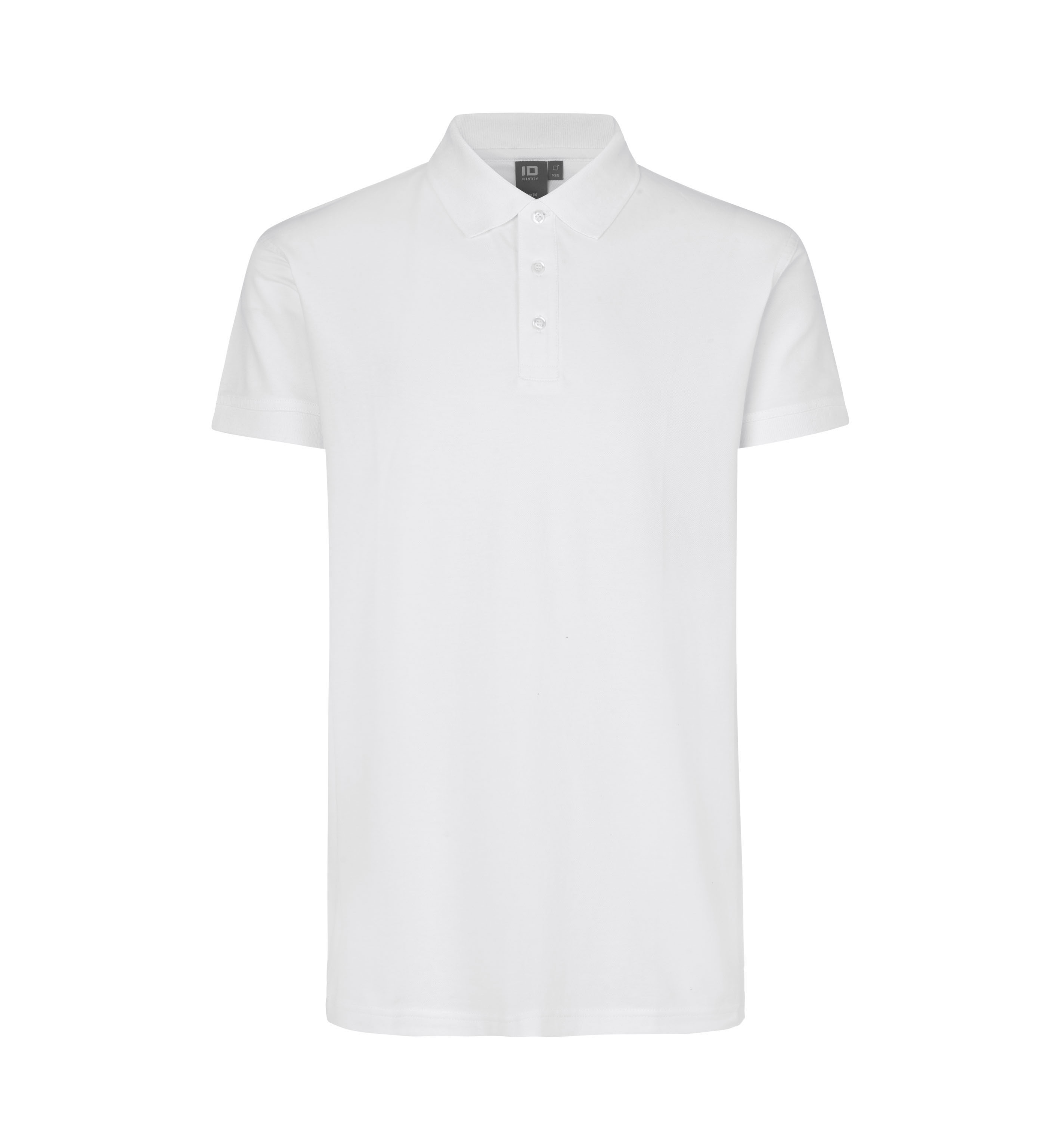 Poloshirt | Stretch – Weiss (Front)
