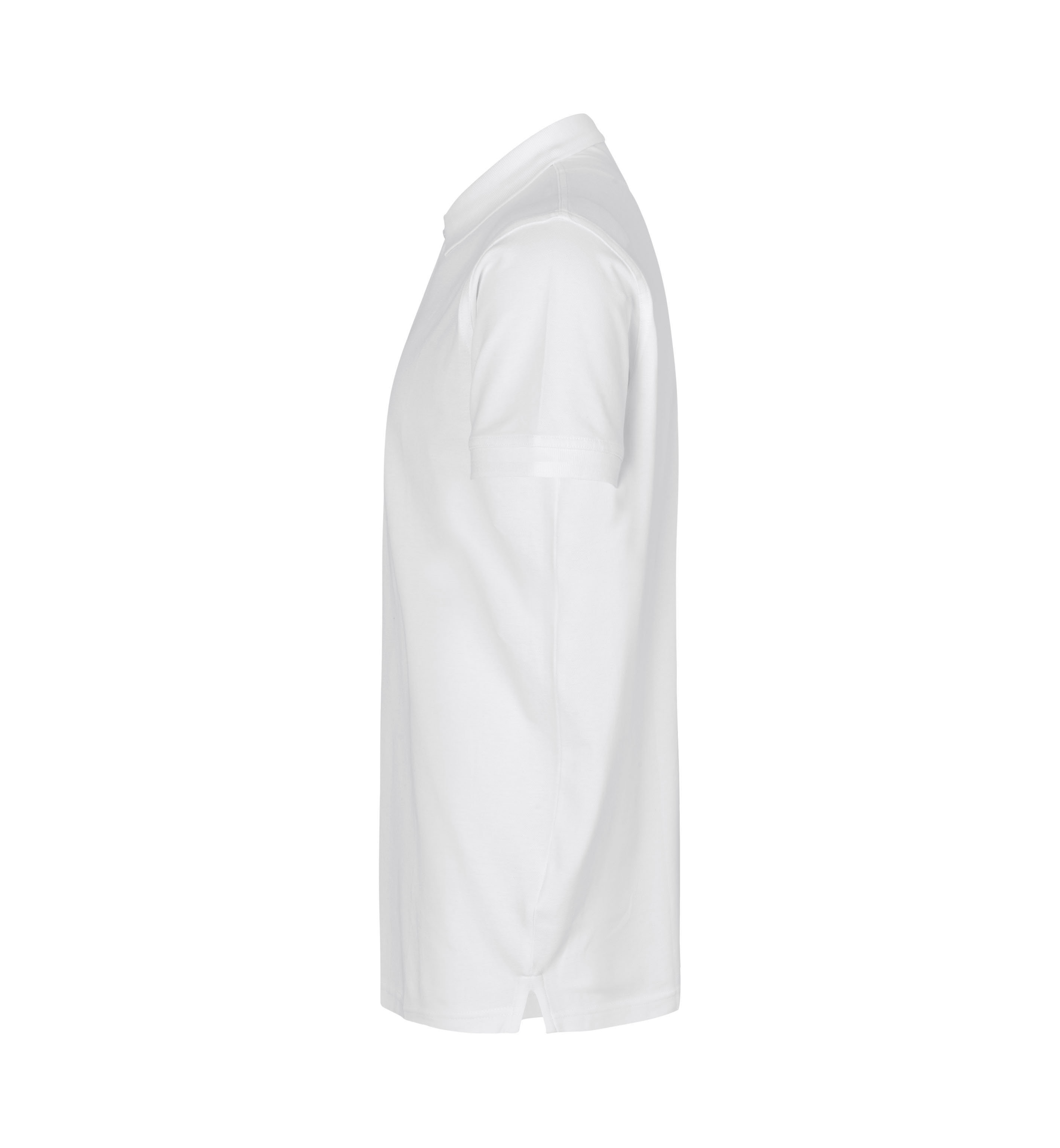 Poloshirt | Stretch – Weiss (Seite links)