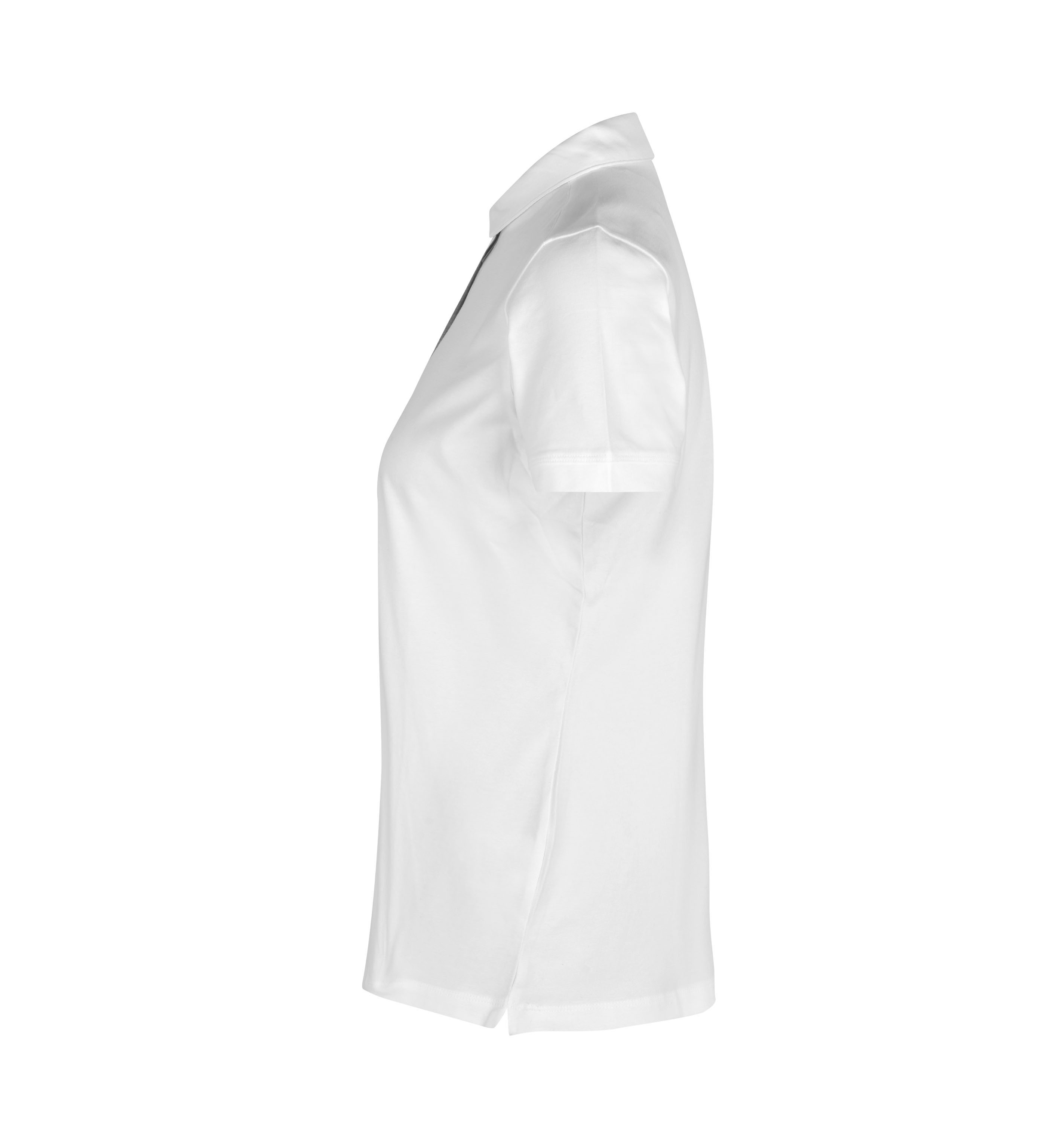 Business Poloshirt | Jersey | Damen – Weiss (Seite links)
