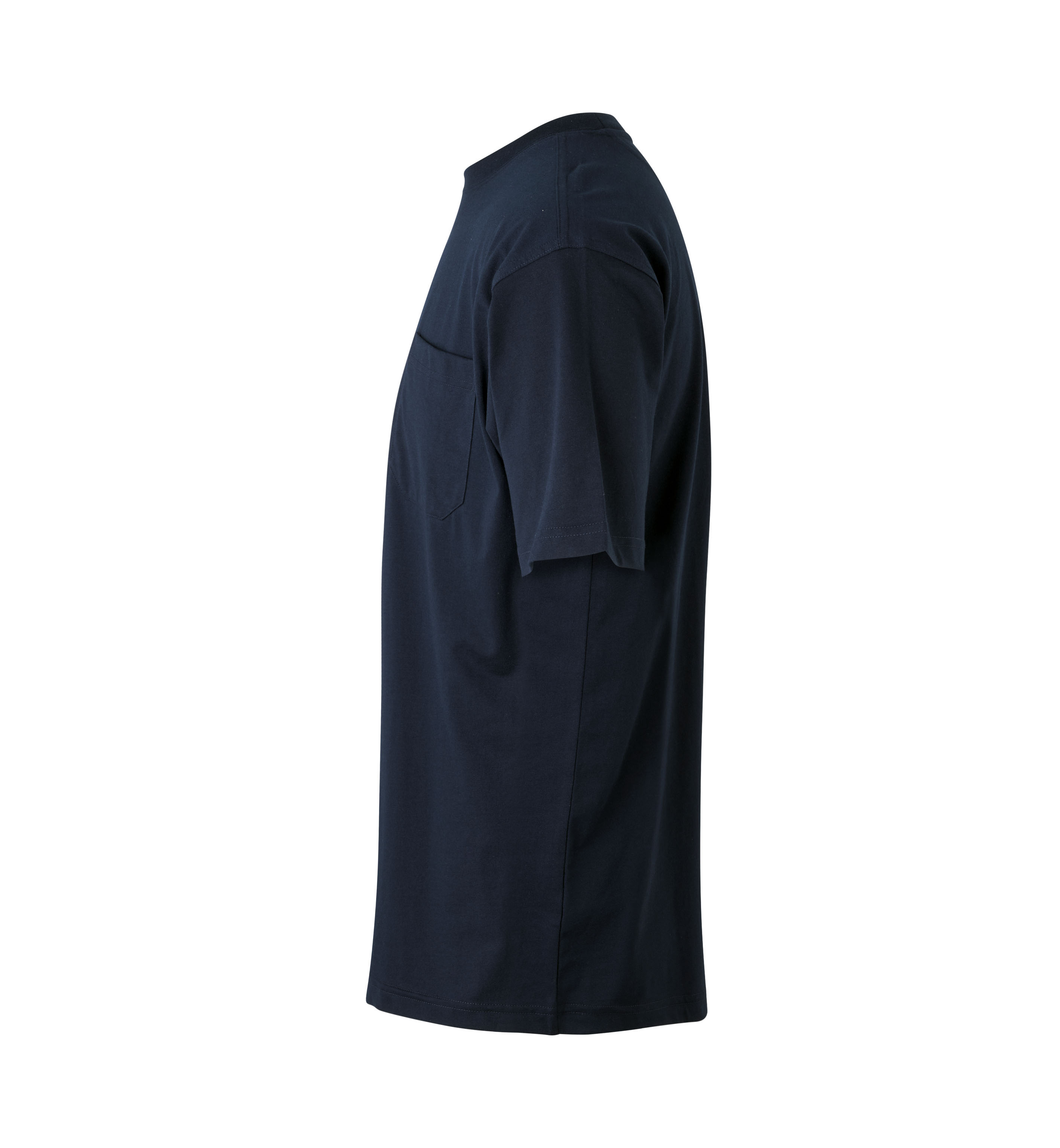 T-TIME® T-Shirt | Brusttasche – Navy (Seite links)