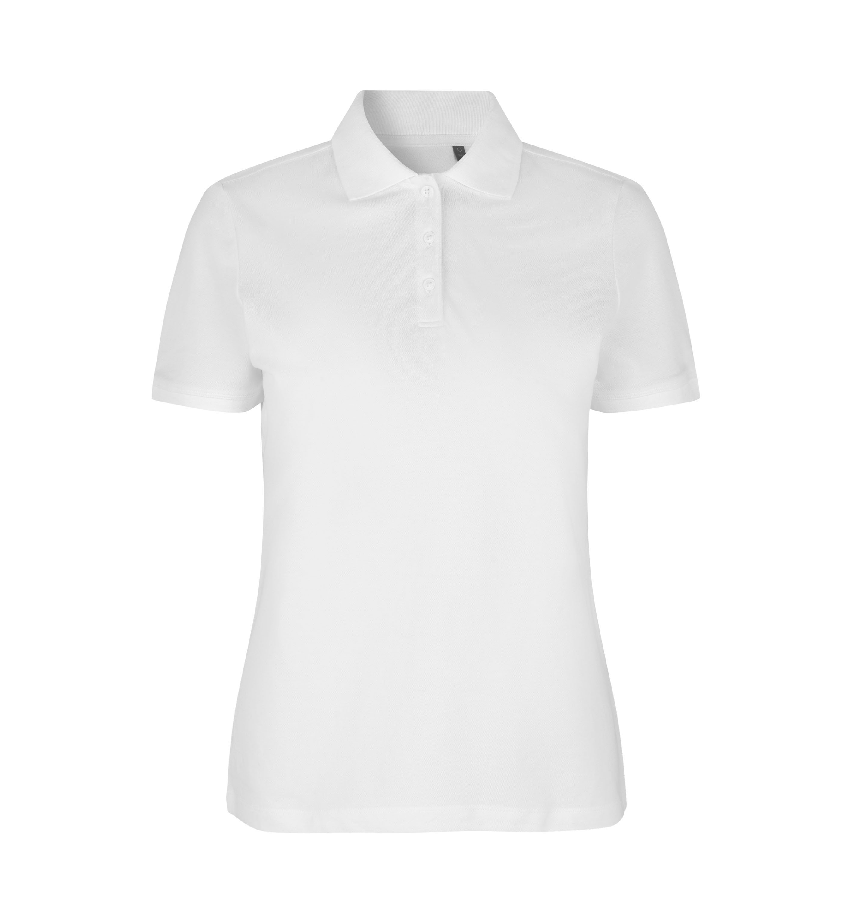 Poloshirt | ökologisch | Damen – Weiss (Front)