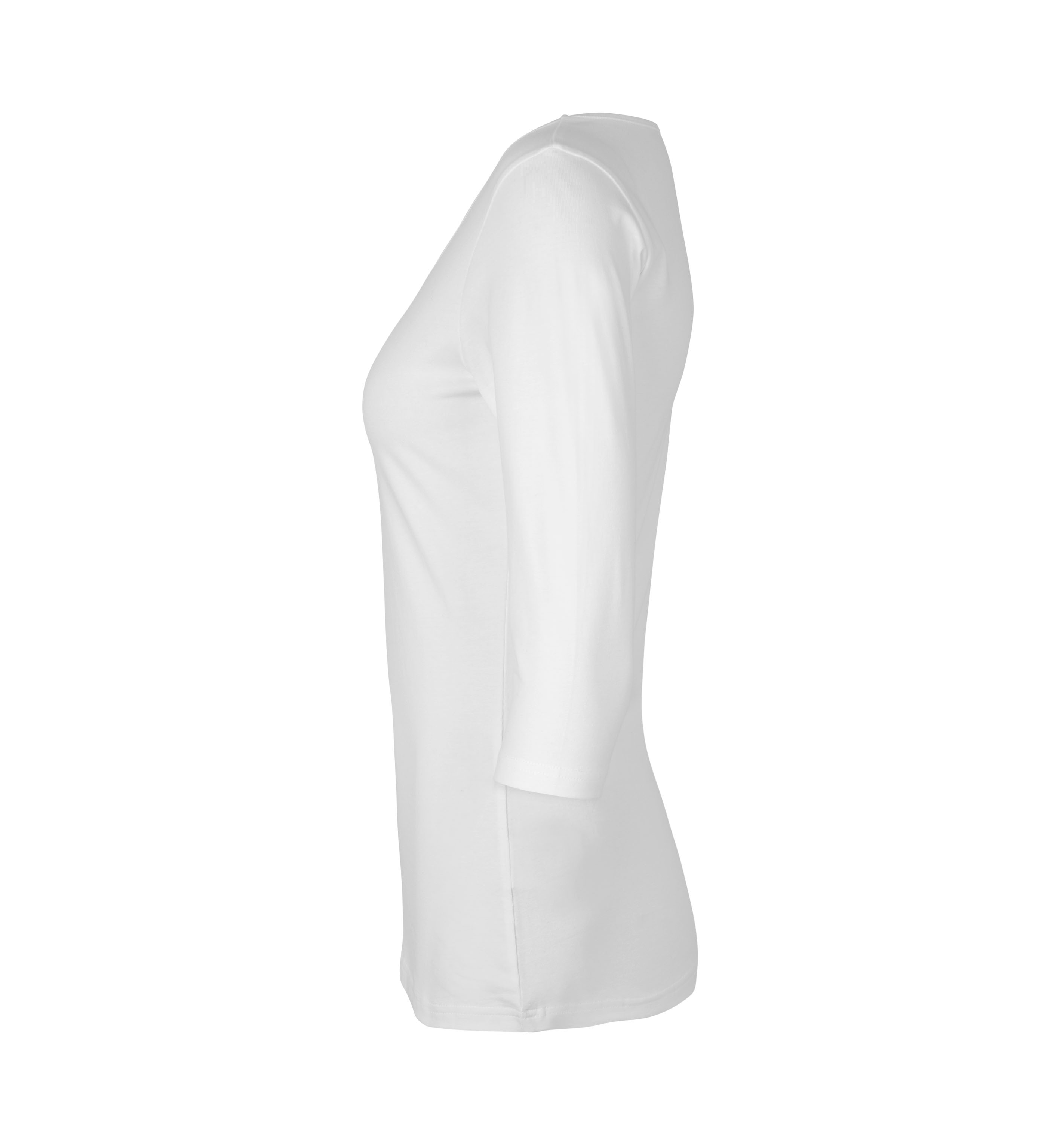 Stretch T-shirt | ¾ sleeved | women — White — thumbnail 3